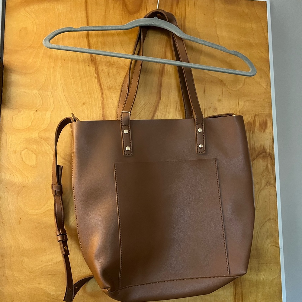 Henny + Lev tan vegan bag